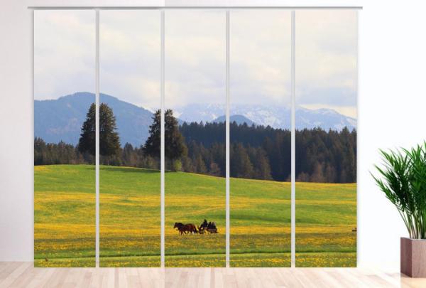 Auf dem Weg, Flächenvorhang 5er Set 5er Set